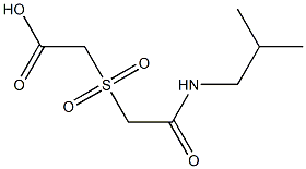 {[2-(isobutylamino)-2-oxoethyl]sulfonyl}acetic acid Structure