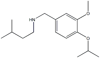 {[3-methoxy-4-(propan-2-yloxy)phenyl]methyl}(3-methylbutyl)amine Structure