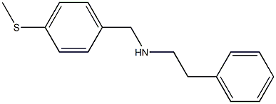 {[4-(methylsulfanyl)phenyl]methyl}(2-phenylethyl)amine 구조식 이미지