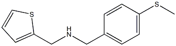 {[4-(methylsulfanyl)phenyl]methyl}(thiophen-2-ylmethyl)amine Structure