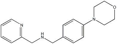 {[4-(morpholin-4-yl)phenyl]methyl}(pyridin-2-ylmethyl)amine 구조식 이미지