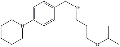 {[4-(piperidin-1-yl)phenyl]methyl}[3-(propan-2-yloxy)propyl]amine 구조식 이미지
