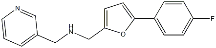 {[5-(4-fluorophenyl)furan-2-yl]methyl}(pyridin-3-ylmethyl)amine 구조식 이미지