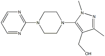 {1,3-dimethyl-5-[4-(pyrimidin-2-yl)piperazin-1-yl]-1H-pyrazol-4-yl}methanol Structure