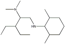 {1-[(2,6-dimethylcyclohexyl)amino]-3-ethylpentan-2-yl}dimethylamine 구조식 이미지