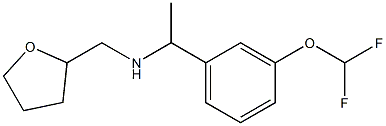 {1-[3-(difluoromethoxy)phenyl]ethyl}(oxolan-2-ylmethyl)amine Structure