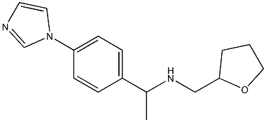 {1-[4-(1H-imidazol-1-yl)phenyl]ethyl}(oxolan-2-ylmethyl)amine 구조식 이미지