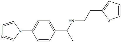 {1-[4-(1H-imidazol-1-yl)phenyl]ethyl}[2-(thiophen-2-yl)ethyl]amine 구조식 이미지