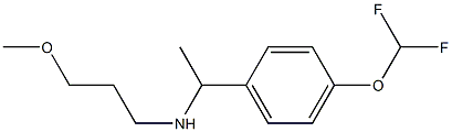 {1-[4-(difluoromethoxy)phenyl]ethyl}(3-methoxypropyl)amine 구조식 이미지