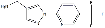 {1-[5-(trifluoromethyl)pyridin-2-yl]-1H-pyrazol-4-yl}methylamine Structure