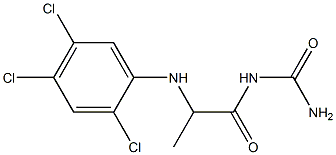 {2-[(2,4,5-trichlorophenyl)amino]propanoyl}urea 구조식 이미지