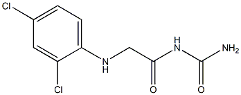 {2-[(2,4-dichlorophenyl)amino]acetyl}urea Structure