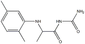 {2-[(2,5-dimethylphenyl)amino]propanoyl}urea Structure