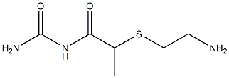 {2-[(2-aminoethyl)sulfanyl]propanoyl}urea 구조식 이미지