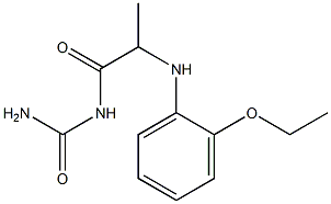 {2-[(2-ethoxyphenyl)amino]propanoyl}urea 구조식 이미지