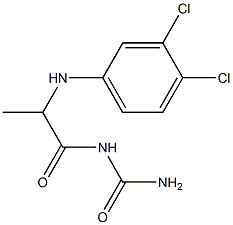 {2-[(3,4-dichlorophenyl)amino]propanoyl}urea 구조식 이미지