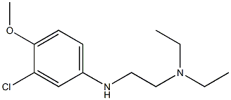 {2-[(3-chloro-4-methoxyphenyl)amino]ethyl}diethylamine Structure