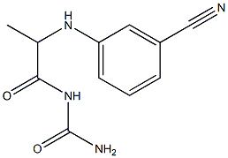 {2-[(3-cyanophenyl)amino]propanoyl}urea Structure