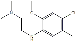 {2-[(4-chloro-2-methoxy-5-methylphenyl)amino]ethyl}dimethylamine Structure
