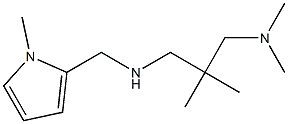 {2-[(dimethylamino)methyl]-2-methylpropyl}[(1-methyl-1H-pyrrol-2-yl)methyl]amine 구조식 이미지