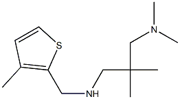 {2-[(dimethylamino)methyl]-2-methylpropyl}[(3-methylthiophen-2-yl)methyl]amine Structure
