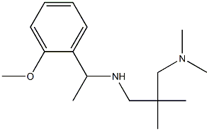 {2-[(dimethylamino)methyl]-2-methylpropyl}[1-(2-methoxyphenyl)ethyl]amine Structure