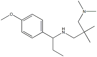 {2-[(dimethylamino)methyl]-2-methylpropyl}[1-(4-methoxyphenyl)propyl]amine 구조식 이미지