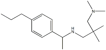 {2-[(dimethylamino)methyl]-2-methylpropyl}[1-(4-propylphenyl)ethyl]amine 구조식 이미지