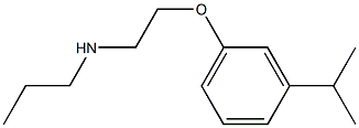 {2-[3-(propan-2-yl)phenoxy]ethyl}(propyl)amine Structure