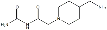 {2-[4-(aminomethyl)piperidin-1-yl]acetyl}urea 구조식 이미지