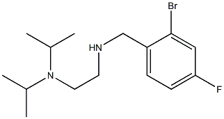 {2-[bis(propan-2-yl)amino]ethyl}[(2-bromo-4-fluorophenyl)methyl]amine 구조식 이미지