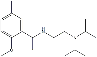{2-[bis(propan-2-yl)amino]ethyl}[1-(2-methoxy-5-methylphenyl)ethyl]amine Structure