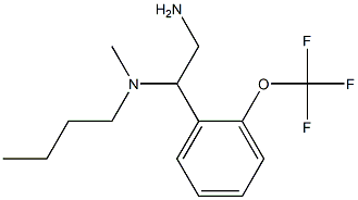 {2-amino-1-[2-(trifluoromethoxy)phenyl]ethyl}(butyl)methylamine Structure