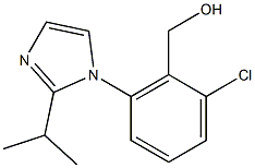 {2-chloro-6-[2-(propan-2-yl)-1H-imidazol-1-yl]phenyl}methanol Structure