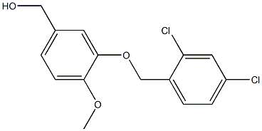 {3-[(2,4-dichlorophenyl)methoxy]-4-methoxyphenyl}methanol Structure
