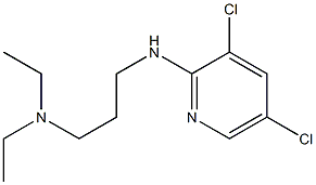 {3-[(3,5-dichloropyridin-2-yl)amino]propyl}diethylamine Structure