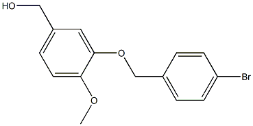 {3-[(4-bromophenyl)methoxy]-4-methoxyphenyl}methanol 구조식 이미지