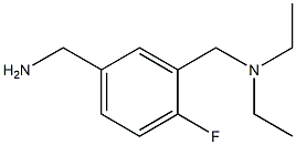 {3-[(diethylamino)methyl]-4-fluorophenyl}methanamine Structure