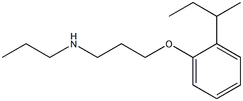 {3-[2-(butan-2-yl)phenoxy]propyl}(propyl)amine Structure