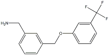 {3-[3-(trifluoromethyl)phenoxymethyl]phenyl}methanamine 구조식 이미지