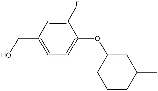 {3-fluoro-4-[(3-methylcyclohexyl)oxy]phenyl}methanol Structure