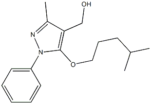 {3-methyl-5-[(4-methylpentyl)oxy]-1-phenyl-1H-pyrazol-4-yl}methanol Structure