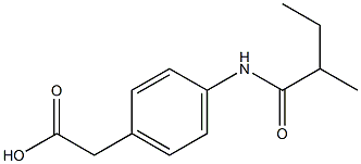 {4-[(2-methylbutanoyl)amino]phenyl}acetic acid Structure