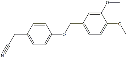 {4-[(3,4-dimethoxybenzyl)oxy]phenyl}acetonitrile 구조식 이미지