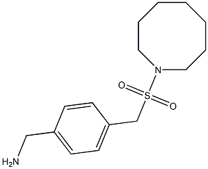 {4-[(azocane-1-sulfonyl)methyl]phenyl}methanamine 구조식 이미지