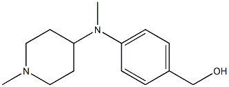 {4-[methyl(1-methylpiperidin-4-yl)amino]phenyl}methanol Structure