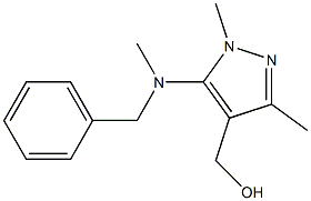 {5-[benzyl(methyl)amino]-1,3-dimethyl-1H-pyrazol-4-yl}methanol Structure