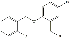 {5-bromo-2-[(2-chlorophenyl)methoxy]phenyl}methanol 구조식 이미지
