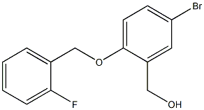 {5-bromo-2-[(2-fluorophenyl)methoxy]phenyl}methanol 구조식 이미지