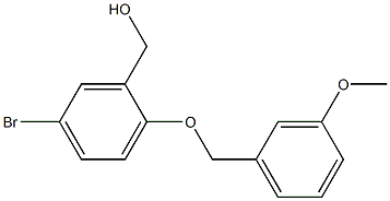 {5-bromo-2-[(3-methoxyphenyl)methoxy]phenyl}methanol 구조식 이미지